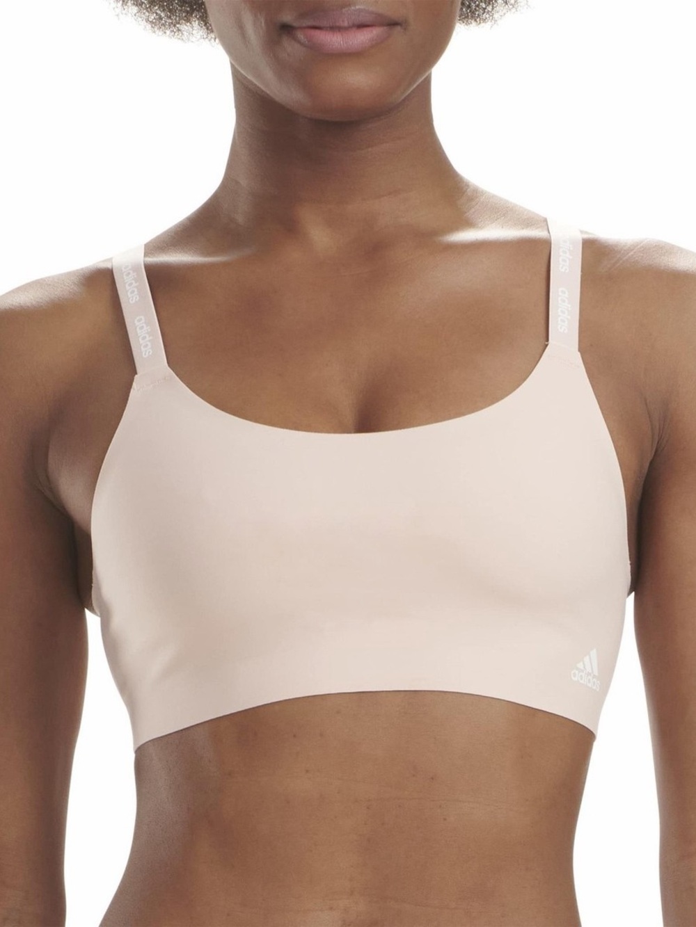 adidas Light Pink Seamless Bralette Sports Bra
